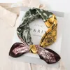 60x60 cm retro ontwerper Bloemprint Bloem Silk SCRAP Hoofdband voor vrouwen Mode Lange Handgreep Sjaals Paris Schouder Tote Bagage Lintkop Wraps Lots Style