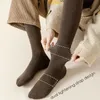 Socks Hosiery Women Winter Stockings Sexy Fashion Snow Solid Color Tight Thickened Loops Inner Warm Slim Girl JK Long Overknee Calf 231120