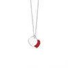 Luxe hart ketting ontwerper sieraden mode sieraden gouden kettingen voor vrouwen trendy blauw rood roze hangers bruiloft cadeau vriendin