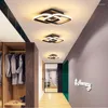 Tavan Işıkları Modern Led Lamba Yatak Odası Aydınlatma Oturma Odası Yuvarlak Kare Yaratıcı El Villa Başucu Duvar