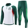 2023 Mexique Survêtements Soccer Jerseys Costume d'entraînement Raul Chicharito Lozano Dos Santos Football Sportswear Hommes et enfants Kit Veste Demi-Zip Survetement Top Qualité