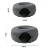 Kennes Penut Donut Cat Bed Interactive Tunnel Pet Fel Felt Tool Toys Trening House Training Materiały 231120