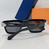 Hochwertige, klassische Unisex-Sonnenbrille Z2088E mit quadratischem Acetatrahmen des Designers mit bedruckter Spiegeloberfläche und Metallbuchstaben-Signatur-Brillen an den Bügeln