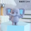 Fournitures de fête, décoration de gâteau en forme d'éléphant mignon, blocs pour bébé, décoration de Cupcake, premier anniversaire d'enfant, douche, révélation du sexe, baptême