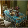 Table Cloth Diphylleia Medusa High End European Style Tablecloth Rectangle Luxury Table-Cloth For TV Cabinet Teapoy Dining