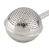 10Pic Tea Infuser rostfritt stål Återanvändbar kulform Silter Metallnätet Portable Portable