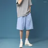 Erkek şort moda baskılı erkekler diz uzunluk kısa pantolon sweatshorts harajuku sokak kıyafetleri