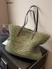 Sacs à provisions Design de luxe paille tissé fourre-tout sacs été décontracté grande capacité sacs à main mode plage femmes épaule Simple Style Shopping 231121