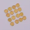 Charms 8MM 20pcs Koper Lotus Bloem Brandende Vlam Vorm Hangers Voor DIY Decoratie Neckalce Oorbel Sieraden Maken