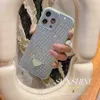 Luxo Designer Diamante Triângulo Phone Case para iPhone 15 Plus 14 13 12 Pro Max 11 Plástico Strass Clear Glitter Bling Back Decoração Back Cover