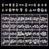 Nail Art Decorations 21/24 Grid Shiny Diamond Nail Charms Crystal Rhinestones Nail Art Luxe Jewelry Nails Accessories Decorations Nail Supplies 231121