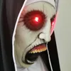 Party Decoration 1pcs/lot Latex Mask Halloween Decorations Full Face Horrible Virgin Mary Nun With Light Eyes Ball Cosplay For Adult Wear