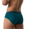 Mutande Slip traspiranti in cotone maschile Comode mutandine convesse con elastico a vita bassa Lingerie per esercizi di sollevamento dell'anca