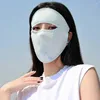 Bandanas Sunscreen Face Mask Lightweight And Breathable Silk Eye Corner Covered Full