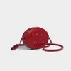 Dermis -ontwerper Cel Lady Mini Tedere Pink Mooncake Bun Red Mini Bag Womens Advanced Sense 2023 Small Round Bag Fashion V D0Z3