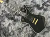 Chine guitare électrique ice man couleur noir et blanc matériel doré corps en acajou