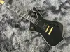 China guitarra elétrica homem de gelo preto e branco cor ouro hardware mogno corpo pescoço