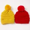 Hattar 2023 Spädbarn Baby Boys Girls Sticked Beanie Pompom Turban Winter Warm Hat With Hairball Children's Pullover Cap