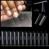 Falska naglar 500/504 st xxl Coffin Curved Nail Tips Ongle Short Fake Extra Long Press On No C Curve Soft Artificial