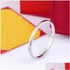 Manschettdesigner armband lyxiga kärleksarmband för kvinnor kubik zirkonium 316L titanium stål smycken gåva släpp leverans dh0tj