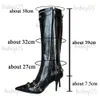 Boots Lapolaka 2022 Autumn Winter New Hot Long Boots High Heel Fashion Boots Punk Girl Girl Street Motorcycle Boots Women Heel Boots T231121