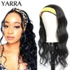 Perucas de cabelo brasileira onda do corpo bandana 100% lenço humano para mulheres natural remy máquina feita sem cola yarra 231121