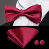 Cinture Hi-Tie Borgogna Seta Uomo Fascia da smoking Vintage Formale Jacquard Floreale Papillon Fazzoletto Gemelli Cintura Corsetto Per Uomo Prom Banchetto Regalo