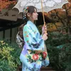 Etnische kleding vrouwen Japan traditionele kimono met obi prachtige bloemenprints klassieke yukata presteren slijtage cosplay kostuum avondjurk