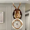 Wall Clocks Hall Luxury Decorative Clock Creative Bedroom Retro Pendulum Silent Digital Relogio De Parede Art AB50WC