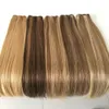 Koronki 30 -calowe Pakiet na wyróżnienie proste ludzkie włosy Ombre miód Blond Virgin Remy Pakiet Brazilian Brown 230420