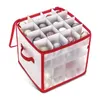 Christmas Decorations Translucent PP organizer storage box 64 grid ball container Holiday 231120