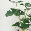 Декоративные цветы 1 шт. Высокое качество искусственные пластиковые листья зеленое растение трава кустарник домашний декор украшение сада подарок F726