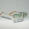 Zonnebril Vintage Kleine Lens C Draad Mannen Randloze Vierkante Zon Glasse voor Outdoor Club Clear Brilmontuur Shades 231121