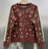 Tasarımcı Jumper Sweaters Kadın Örgü Sweater Giysileri Moda Külot Kadın Sonbahar Kış Giyim Bayanlar Beyaz Gevşek Uzun Kollu Gündelik Üstler