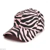 Berets Unisex Leopard Print Zebra Baseball Cap Hip Hop Men Women Animal Sun Hat Adjustable Gorras Sports