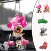 Decoratieve beeldjes honden hanglagers auto hangende ornament deegkom vulstof kerstmis