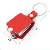 Party Decoration Custom Sublimation Blank Po Frame KeyChain Leather With Hidden PU Keyring