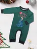 Tenues assorties à la famille 2024 Pyjamas de Noël Père Mère Enfants Fille Bébé Top Pantalon Vêtements Ensemble Pyjamas de Noël Homewear 231120