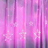 Decoratie Nieuwe grensoverschrijdende nieuwe Ramadan Eid Lanterns Stars Moon Led Curtain Lights Wedding Party Festival Eid Mubarak Weding Back Drop Decorations Lights Imake830