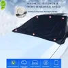 Yeni araba pencere kapağı manyetik otomatik ön cam ısı güneş gölge vizör kapağı ön güneşlik UV polyester ön cam kalkanı 210x145cm