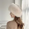 Bérets 2023 mode et confortable chapeau de neige imitation fourrure cheveux dôme béret mongol chaud épais hiver 231206