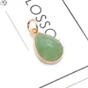 Pendant Necklaces Natural Stone Faceted Water Drop Shape Gemstone Exquisite Charms For Jewelry Making Diy Bracelet Necklace Earrings Gifts