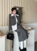 Two Piece Dress UNXX Autumn Winter Design Tweed Set Slim Fit Skirts Blazer Femenino Skirt Suits Regulai 2 Elegante Suit