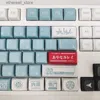 Claviers EVA 00 GMK 135 touches Anime clavier mécanique PBT Keycaps XDA profil DyeSubbed bleu blanc jeu personnalisé touches Q231121