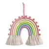 Decorações de Natal Rainbow Room Decor Meninas Macrame Bebê Parede Quarto Berçário Decoração Sinos de Vento Pendurados 231121