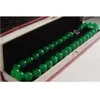 Kedjor modesmycken kvinnors 10 mm naturliga lila jade ädelsten runda pärlor halsband