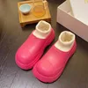 Slippers Waterproof Rain Solid Color Shoes Womens Winter Wear Fashion Thick Cotton Boots Socks Warm