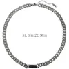 Chains Personality Titanium Steel Silver Color Cuban Link Chain Necklace For Women Jewelry Accessories Hip Hop