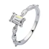 Bague romantique en diamant 100% en argent sterling 925 véritable, bague de mariage pour femmes, promesse de fiançailles, bijoux cadeau