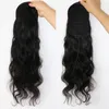 Péruvien Ponytails Body Wave 100% Human Hair 10-24inch Couleur naturelle Virgin Hair Trawstring